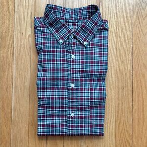 Vineyard Vines OTG Men’s Long Sleeve Performance Shirt Large Green Red Plaid